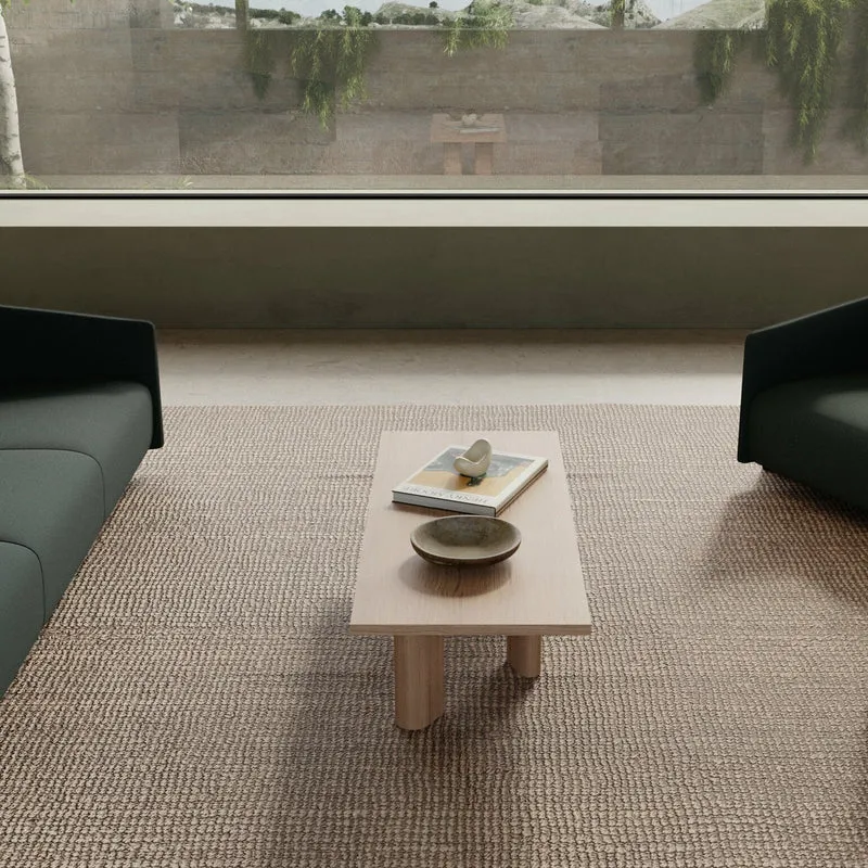 Table basse rectangle en bois de chêne naturel Galta Forte Rectangle - Kann Design