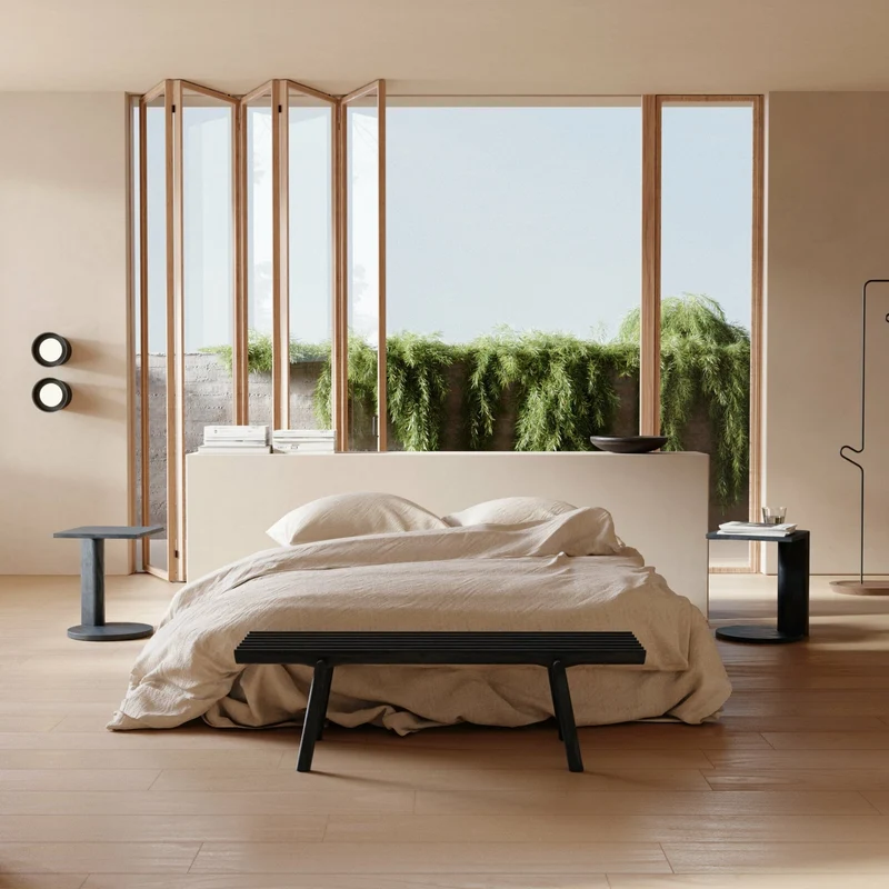 Table d'appoint en chêne noire Galta Forte Side - Kann Design