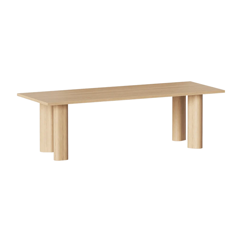 Table à manger en bois de chêne naturel Galta Forte 240 - Kann Design