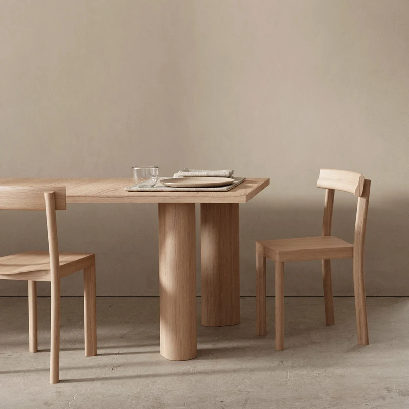 Table à manger en bois de chêne naturel Galta Forte 240 - Kann Design