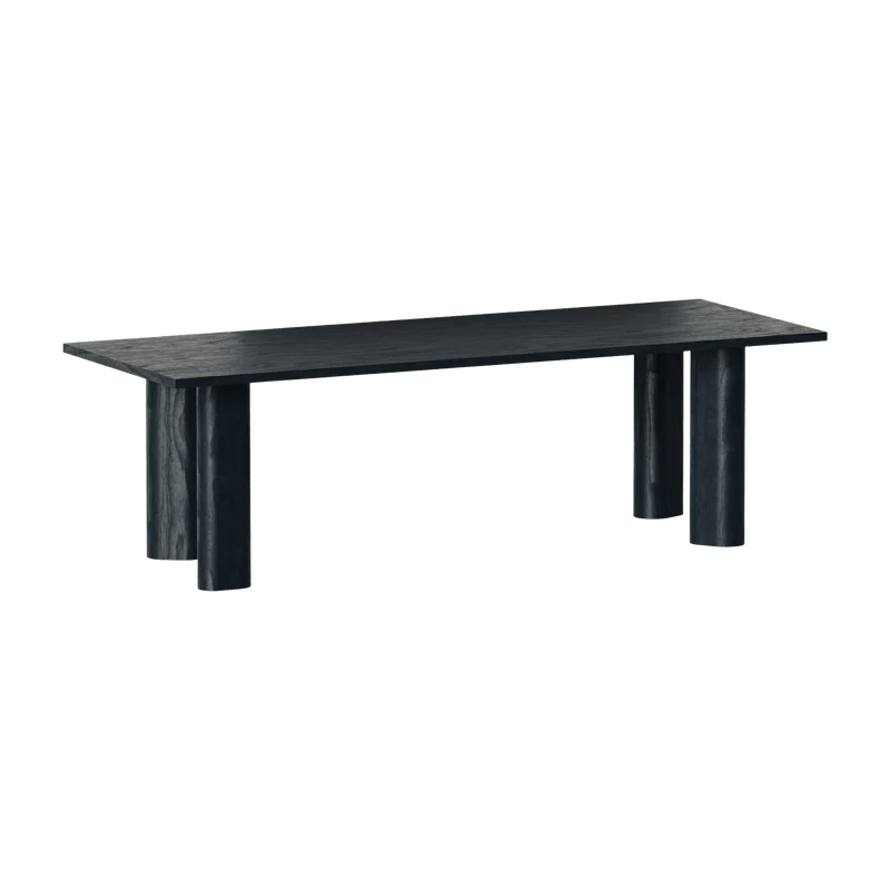 Table à manger en bois de chêne noire Galta Forte 240 - Kann Design
