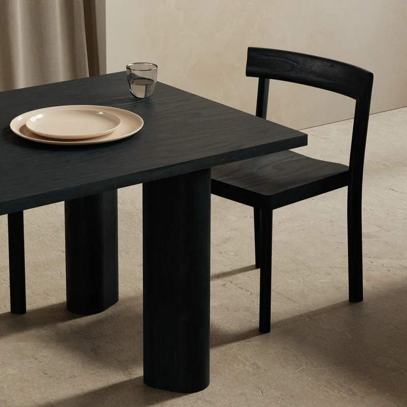 Table à manger en bois de chêne noire Galta Forte 240 - Kann Design