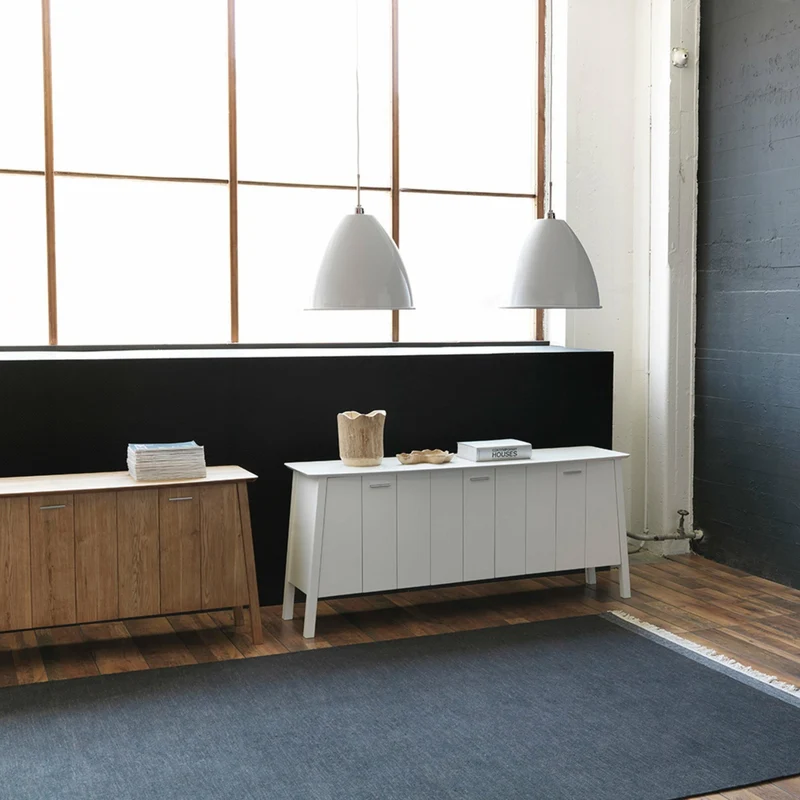 Buffet en bouleau et MDF blanc Verona - Hans K