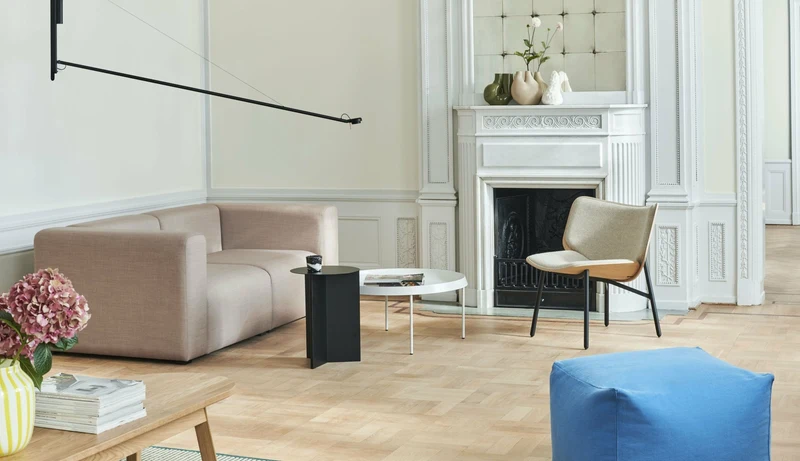 Table d'appoint en acier noire Slit - HAY