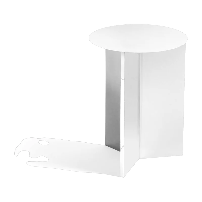 Table d'appoint en acier blanche Slit - HAY