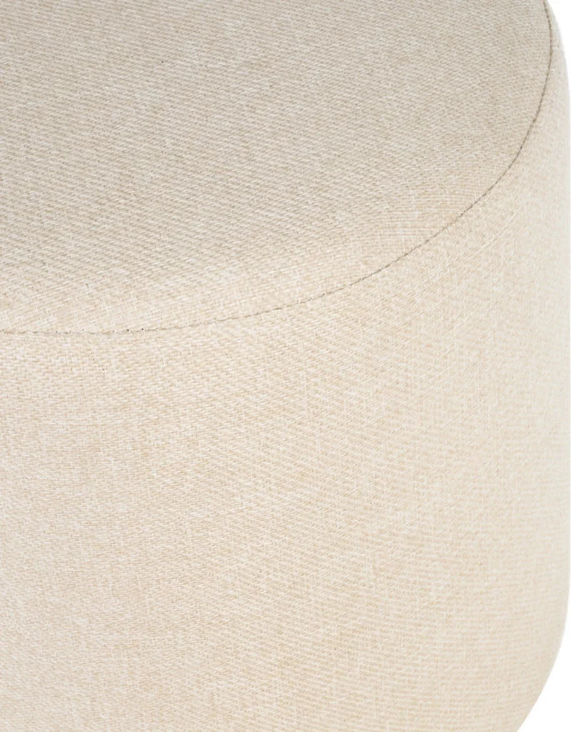Large pouf en laine beige 25 cm Folk - noo.ma
