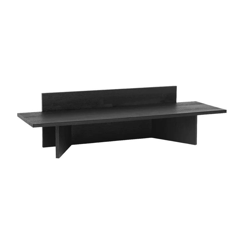Banc oblique en chêne massif noir - Ferm Living