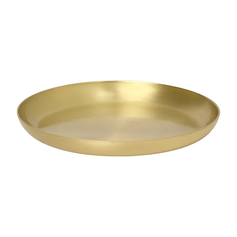 Plateau rond en laiton 9,5 x 1 cm Basho - Ferm Living