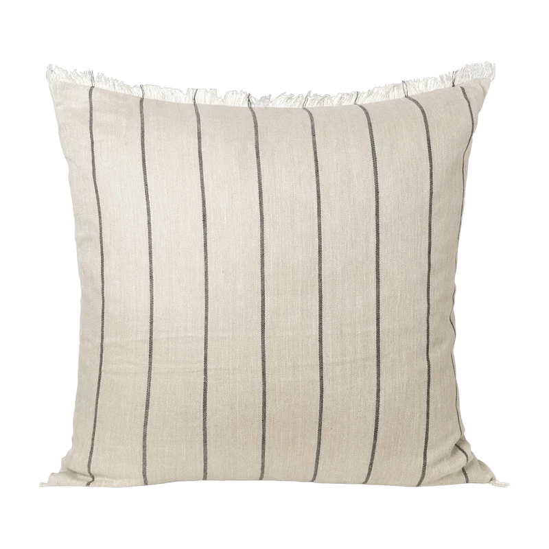 Coussin en lin et coton camel 80 x 80 cm Calm - Ferm Living