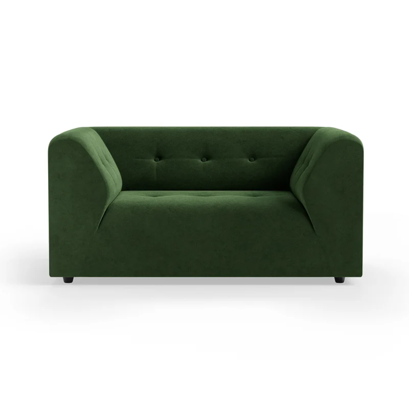 Fauteuil en velours vert Vint - Hkliving