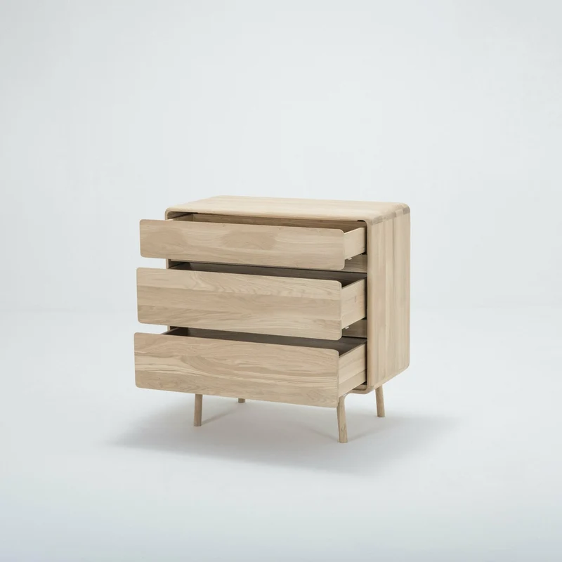 Commode en chêne blanchi huilé Fawn - Gazzda