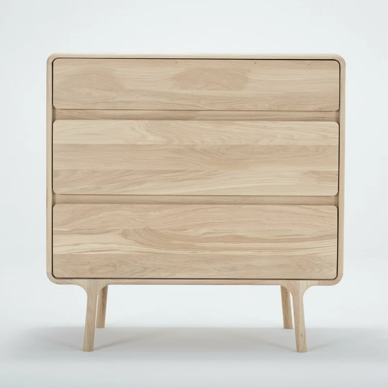 Commode en chêne blanchi huilé Fawn - Gazzda