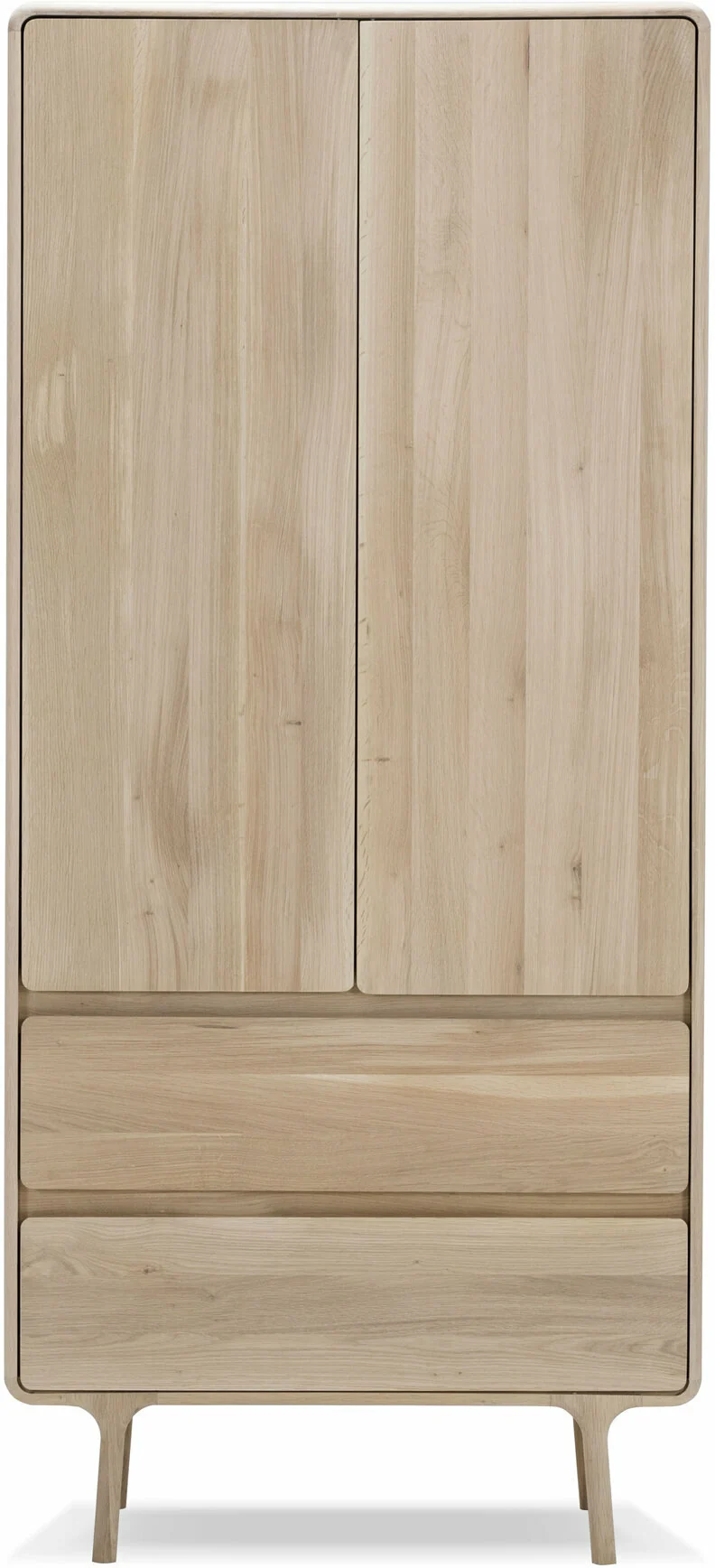 Armoire en chêne blanchi huilé Fawn - Gazzda
