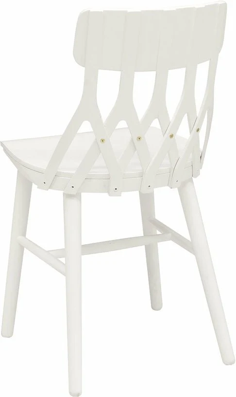 Chaise en bouleau blanche Y5 - Hans K