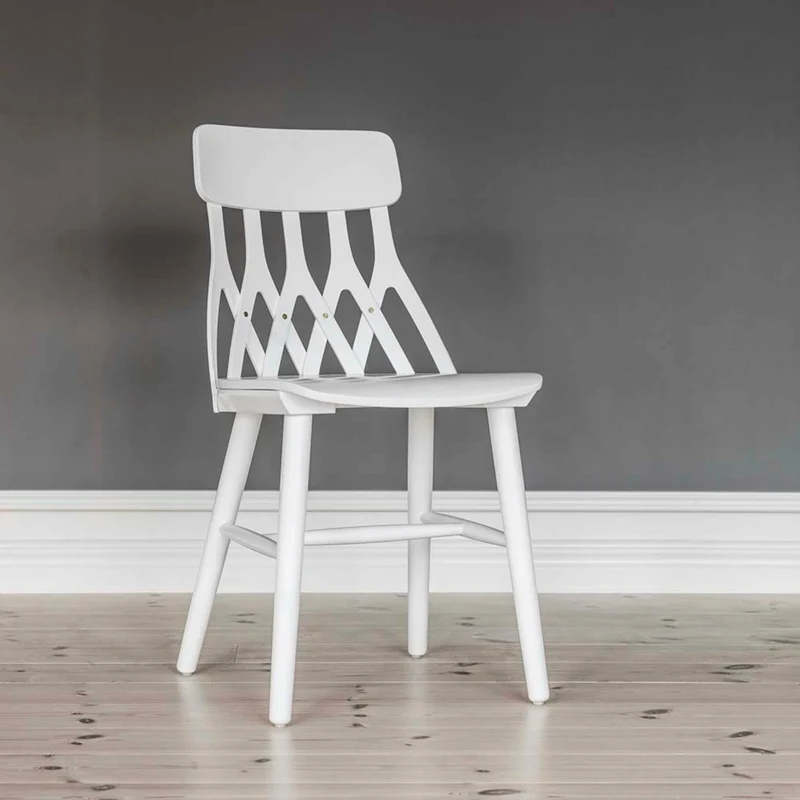Chaise en bouleau blanche Y5 - Hans K