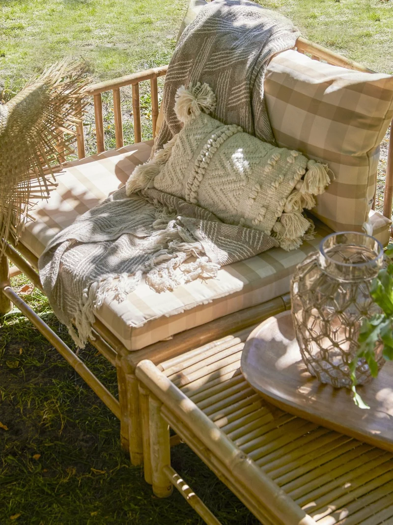 Korfu Module Pouf Nature Bambou - Bloomingville