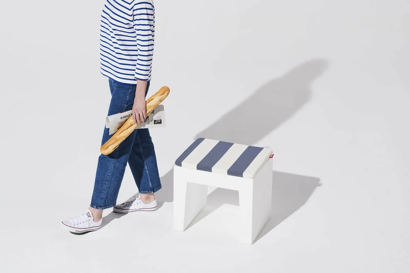 Tabouret de jardin en matières recyclées Concrete - Fatboy