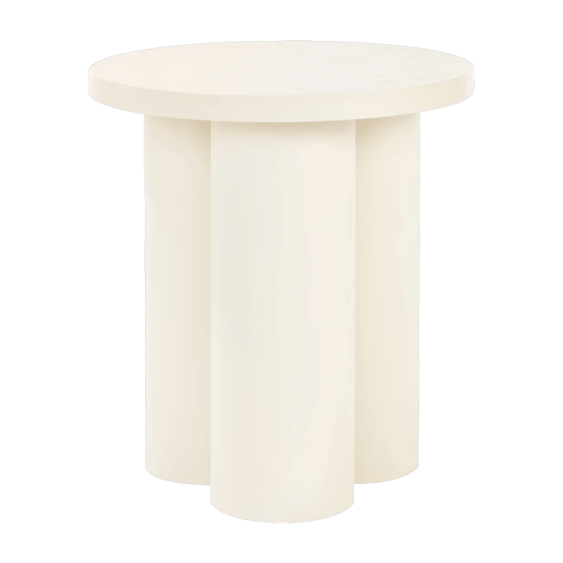 Tabouret en placage de chêne et tôle d'acier beige Oly - noo.ma