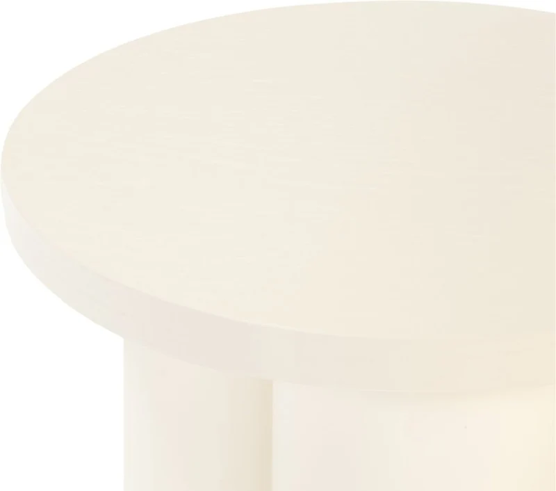 Tabouret en placage de chêne et tôle d'acier beige Oly - noo.ma