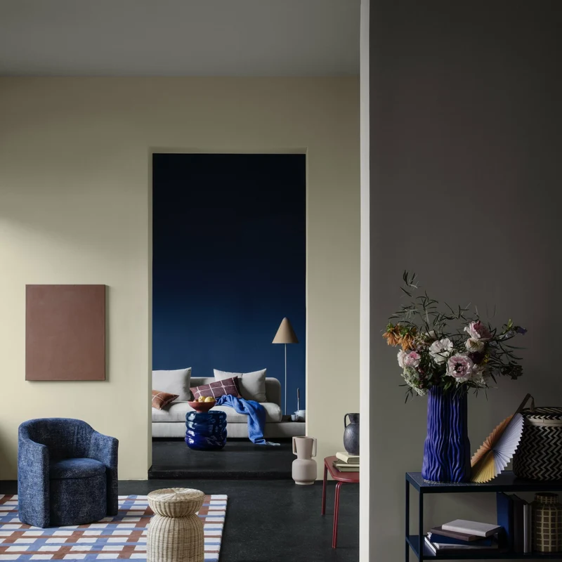 Table d'appoint en faïence bleu astral - Broste Copenhagen