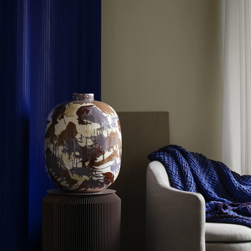 Fauteuil en tissu beige Pond - Broste Copenhagen