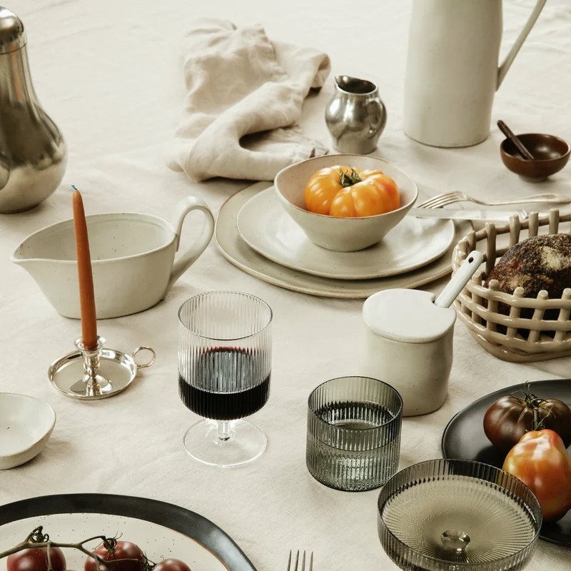 Bol en porcelaine blanc cassé M Flow - Ferm Living