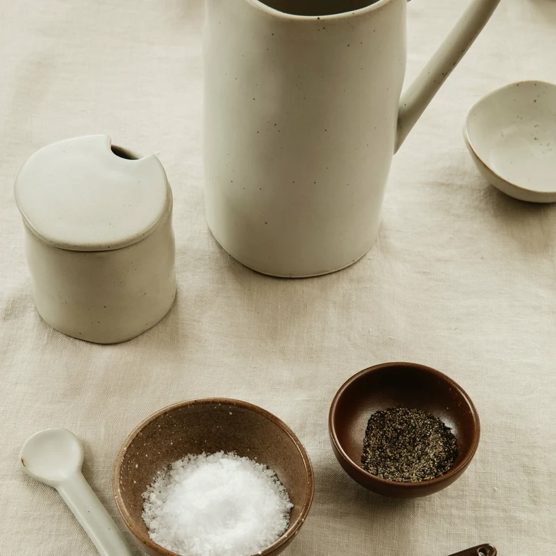 Bol en porcelaine blanc cassé S Flow - Ferm Living