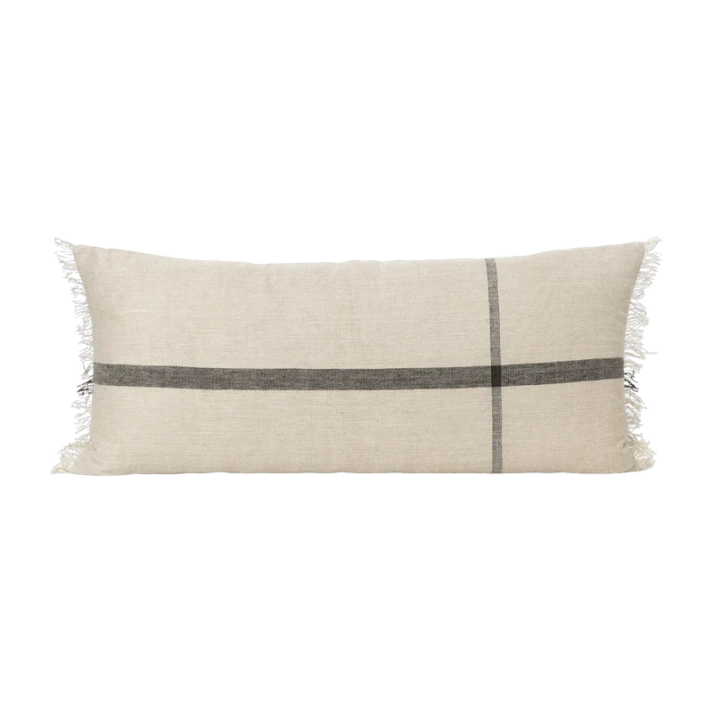 Coussin rectangulaire en lin et coton camel 90 x 40 cm Calm - Ferm Living