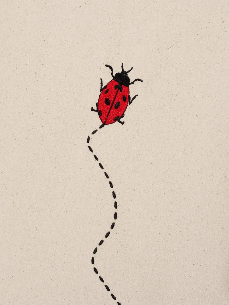Tente pour enfants en coton biologique brodée 100cm Ladybird - Ferm Living