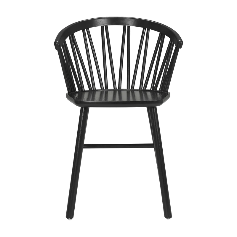 Fauteuil en frêne noir ZigZag - Hans K