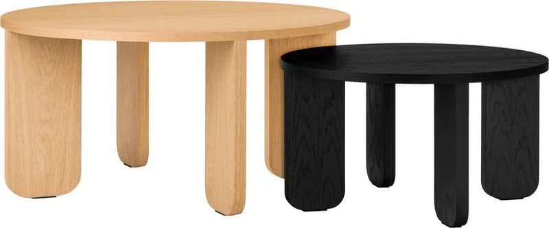 Table basse en chêne noir S Kuvu - noo.ma