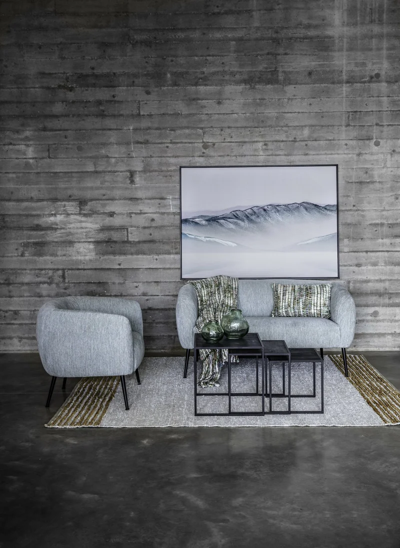3 tables d'appoint noires Eszential - Pomax