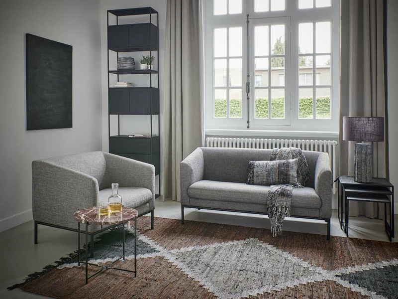 3 tables d'appoint noires Eszential - Pomax