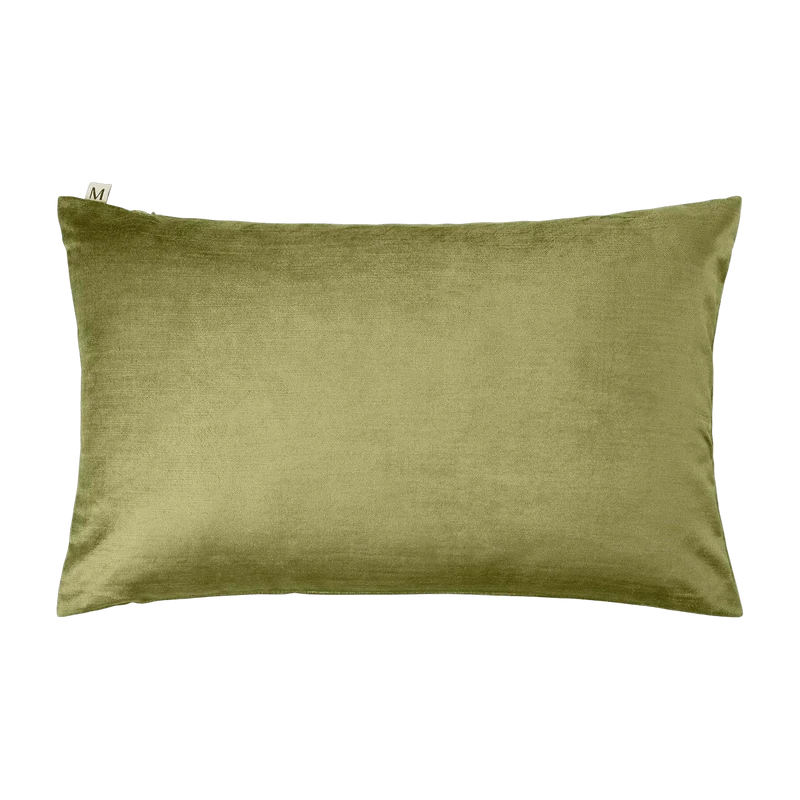 Housse De Coussin Vert Olive 47 x 28 cm Castiglione - Madura