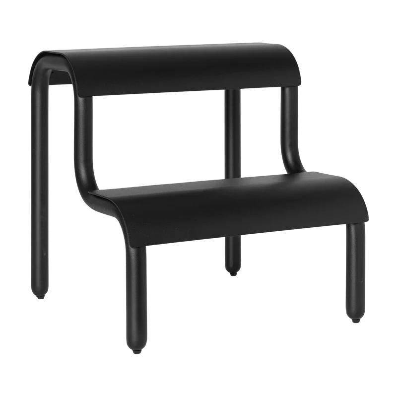 Tabouret en fer noir 34 x 36,2 x 35,7 cm Up Step - Ferm Living