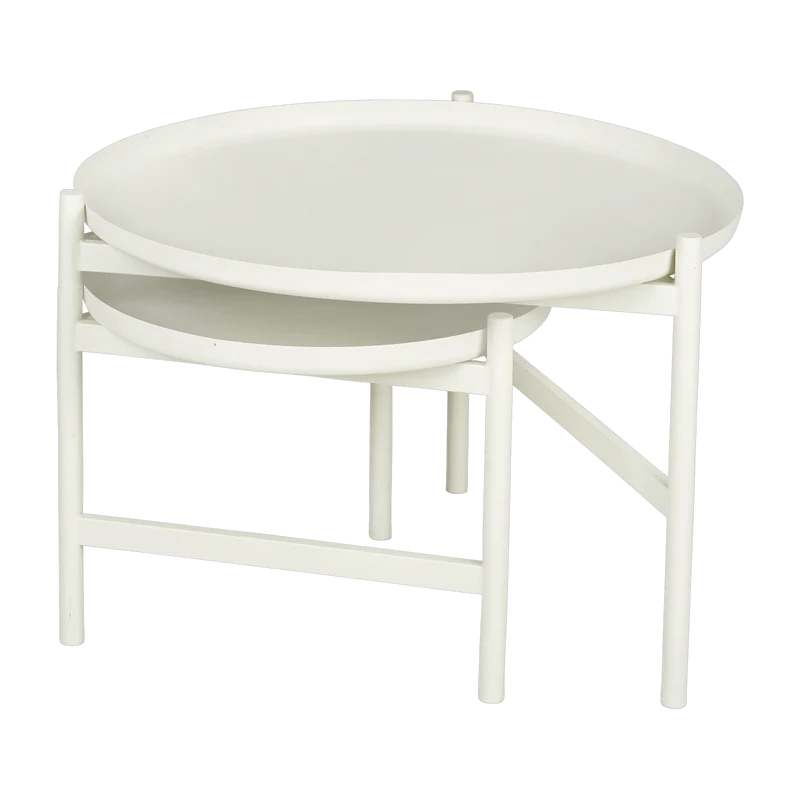 Table basse gigogne en fer blanche Turner Table - Broste Copenhagen