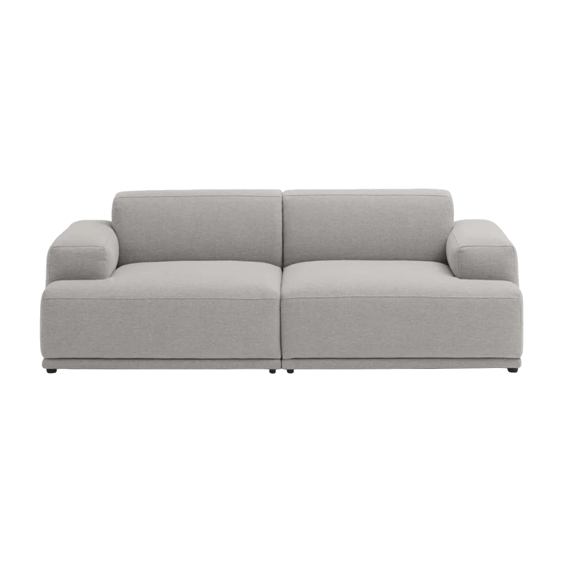 Canapé gris clair 2 places Connect Soft - Muuto