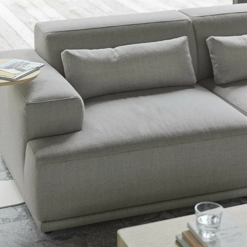 Canapé gris clair 2 places Connect Soft - Muuto