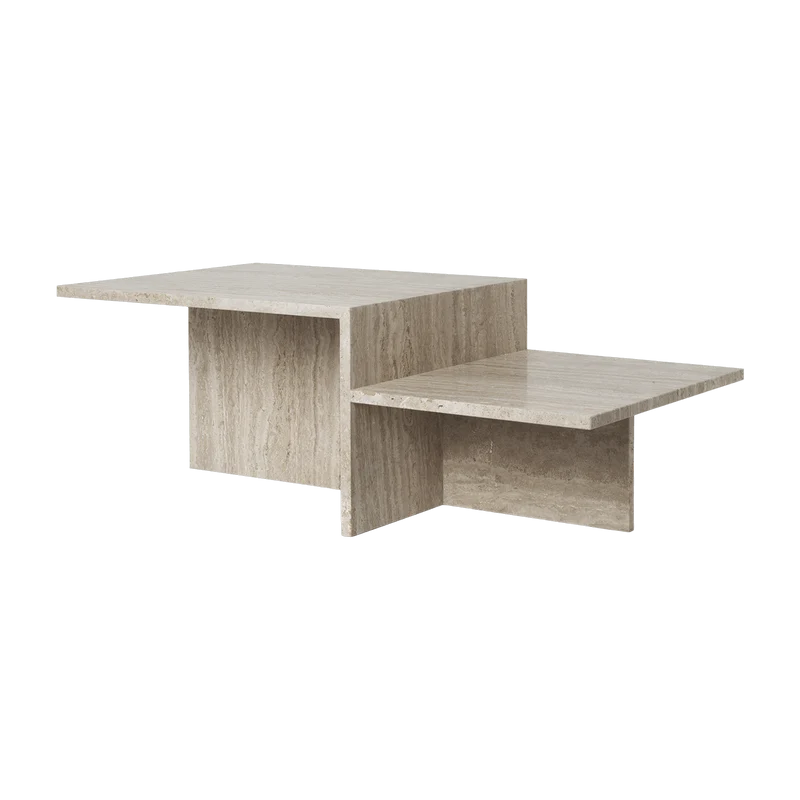 Table basse en travertin 100 x 35 x 55 cm Distinct - Ferm Living