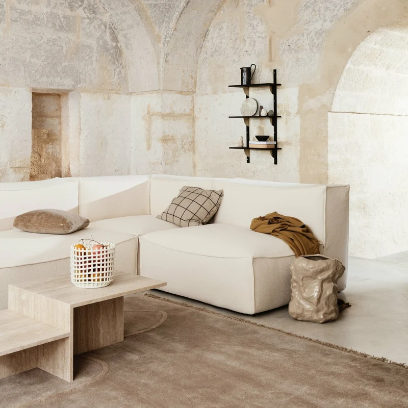 Table basse en travertin 100 x 35 x 55 cm Distinct - Ferm Living