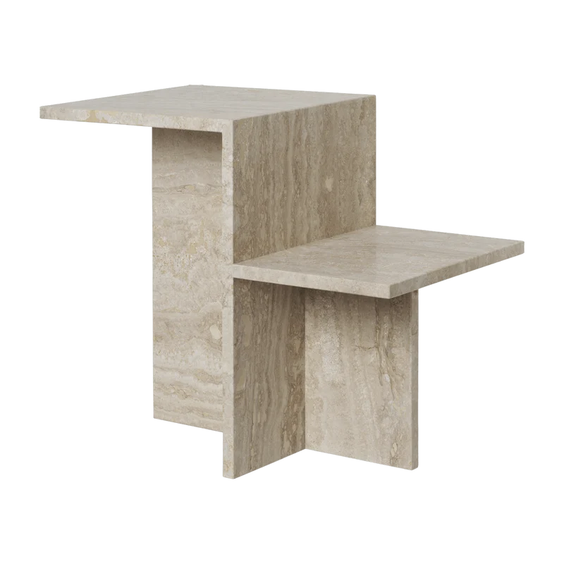Table d'appoint en travertin 35 x 50 x 59,5 cm Distinct - Ferm Living