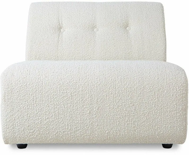 Module milieu 1 place en bouclé crème Vint - Hkliving