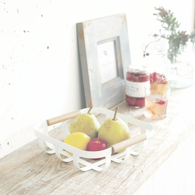 Panier en acier blanc Tosca - Yamazaki