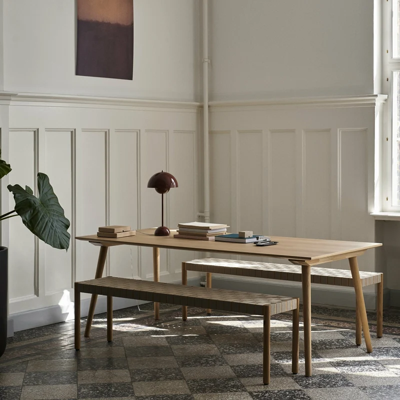 Grand banc en chêne 157 x 36 x 46 cm Betty - &Tradition