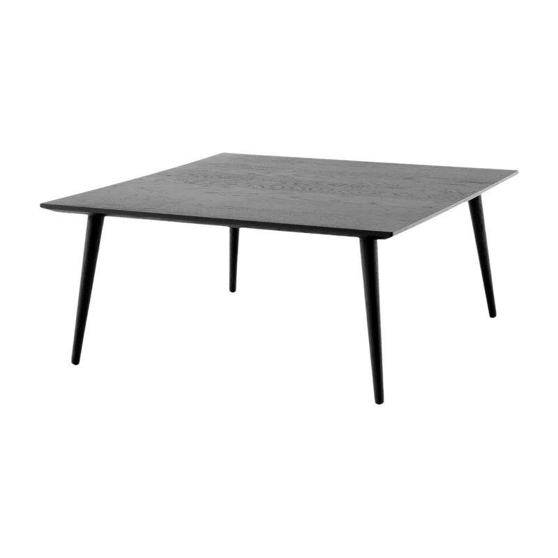 Table basse en chêne massif laqué noir 90 x 90 x 40 cm In Between SK24 - &tradition