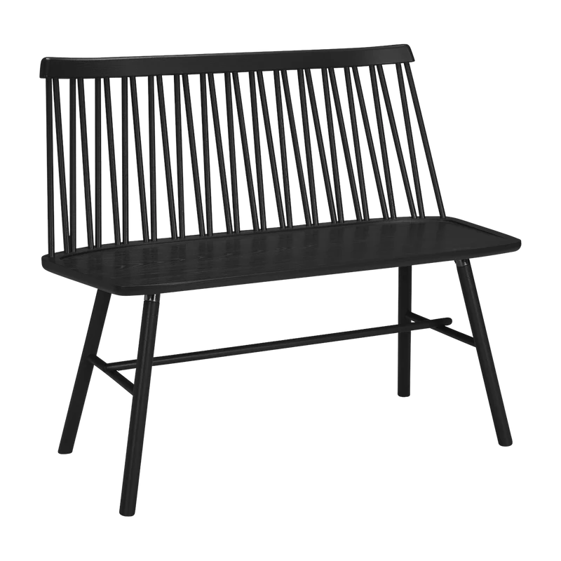 Banc en frêne noir ZigZag - Hans K