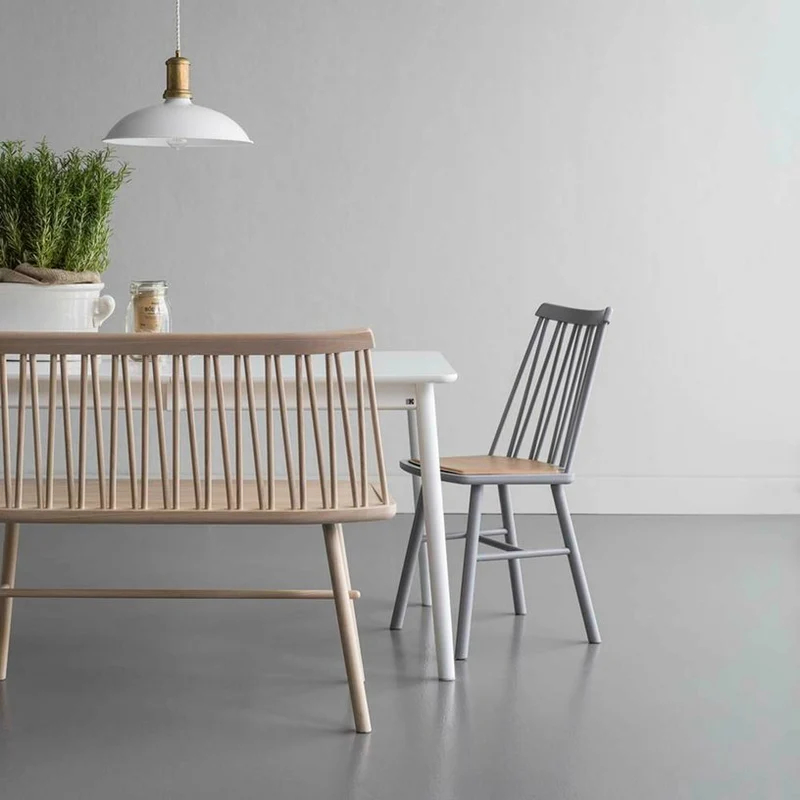 Banc en bouleau blanc ZigZag - Hans K