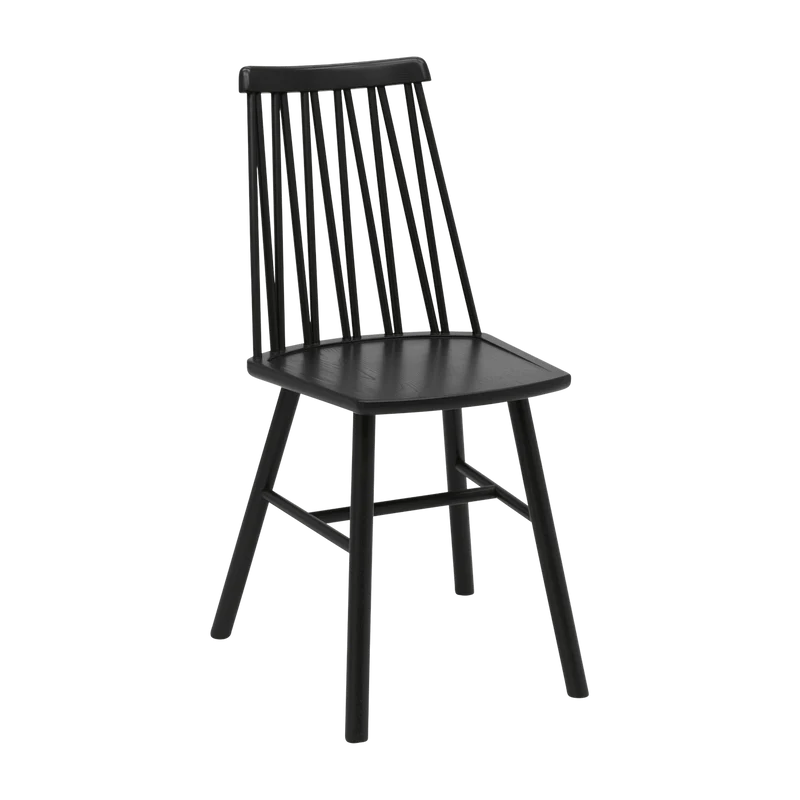 Chaise en frêne noir ZigZag - Hans K
