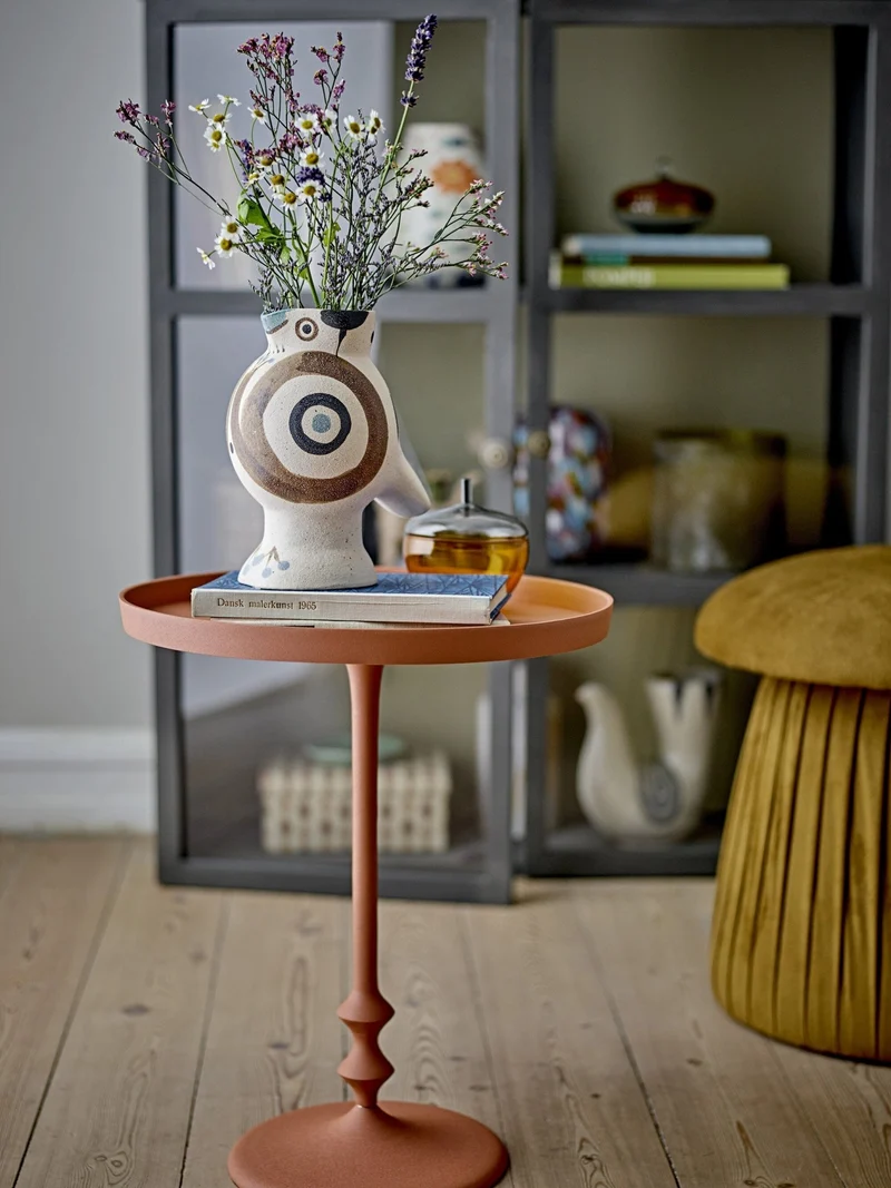 Roberta Pouf Marron Polyester - Bloomingville