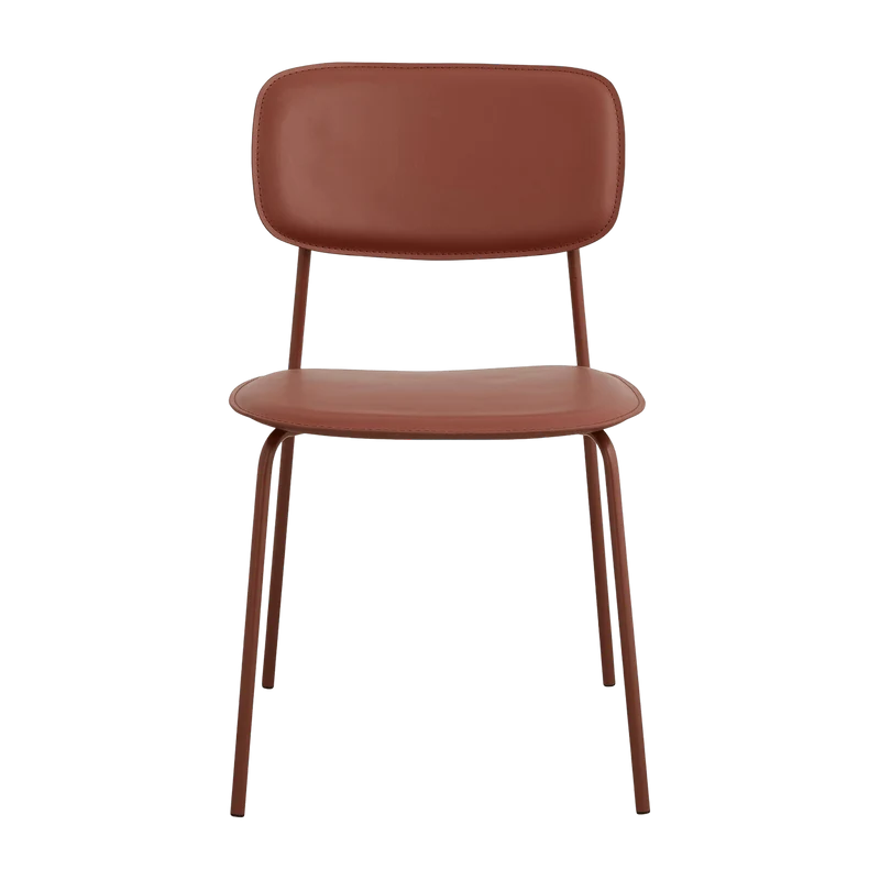 Chaise de salle à manger rouge rouille Esa - Nordal